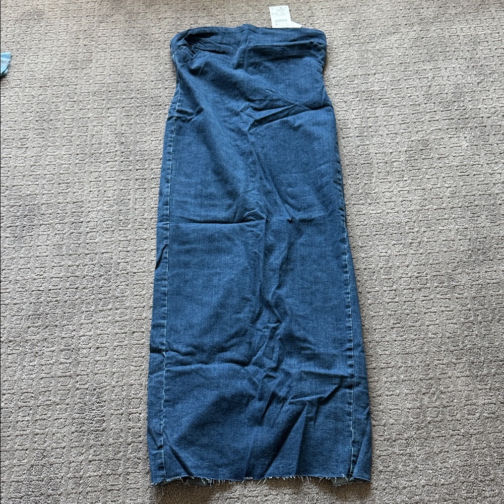 Zara FITTED ZW DENIM DRESS